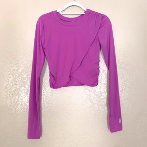 🔴SOLD🔴 fp movement • magenta long sleeve crop